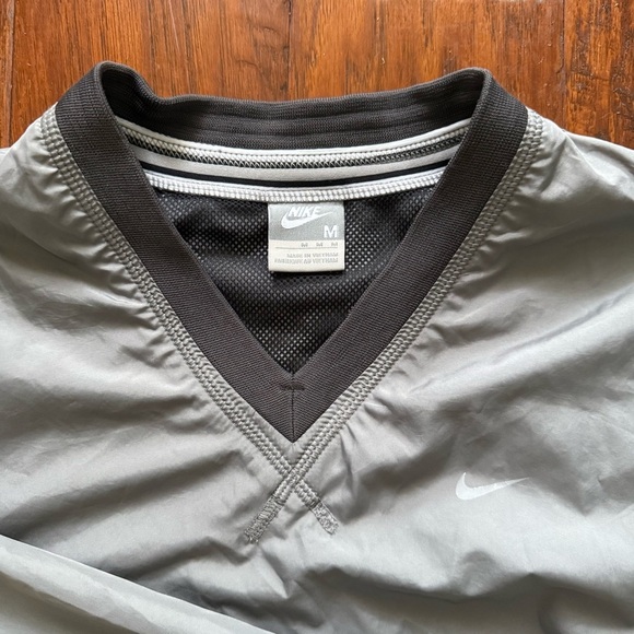 Vintage Nike Silver Label Windbreaker Pullover Golf V-Neck Medium - Picture 4 of 12